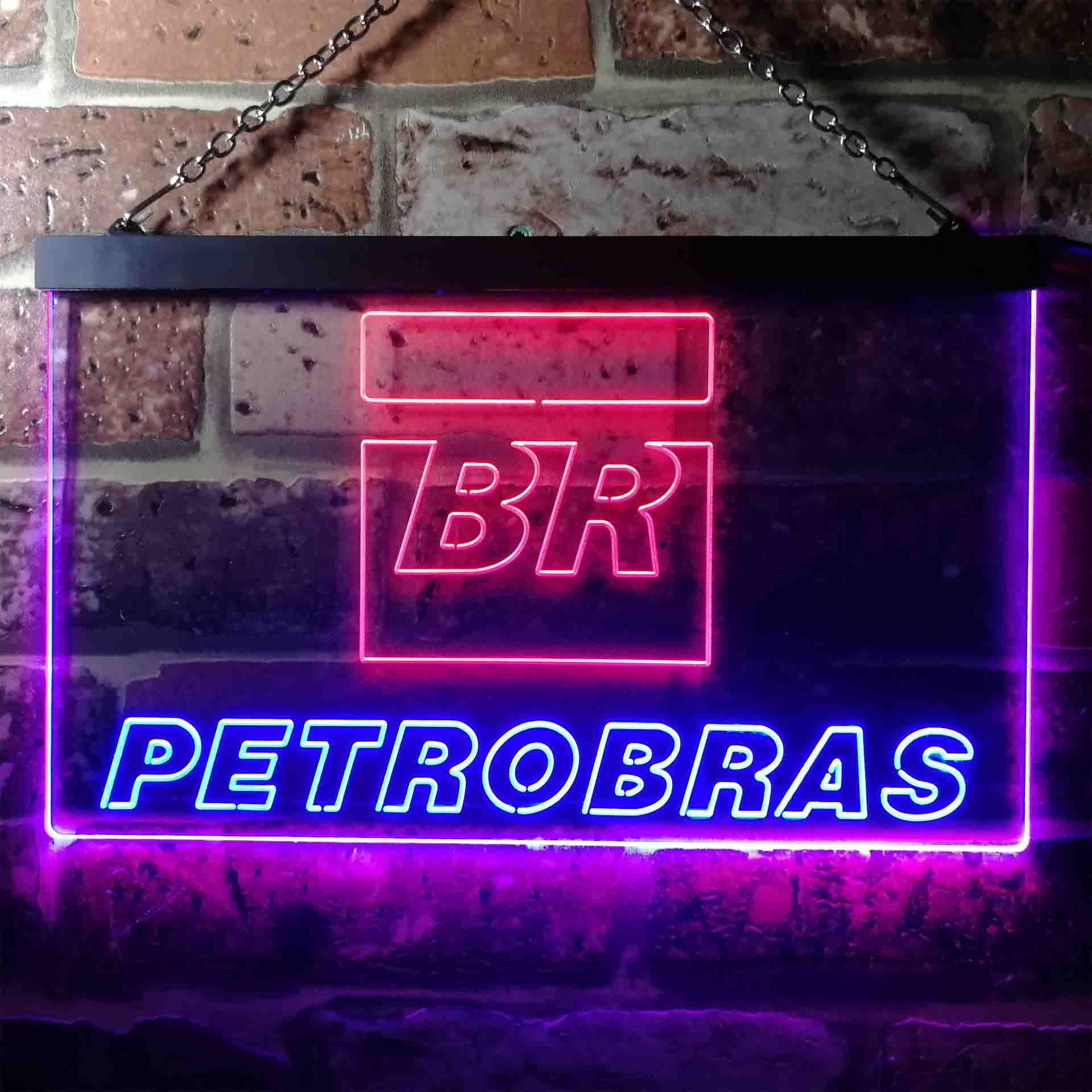 Petrobras BR Dual LED Neon Light Sign